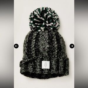 NWOT Free People FP Movement Pom Party Reflective Beanie